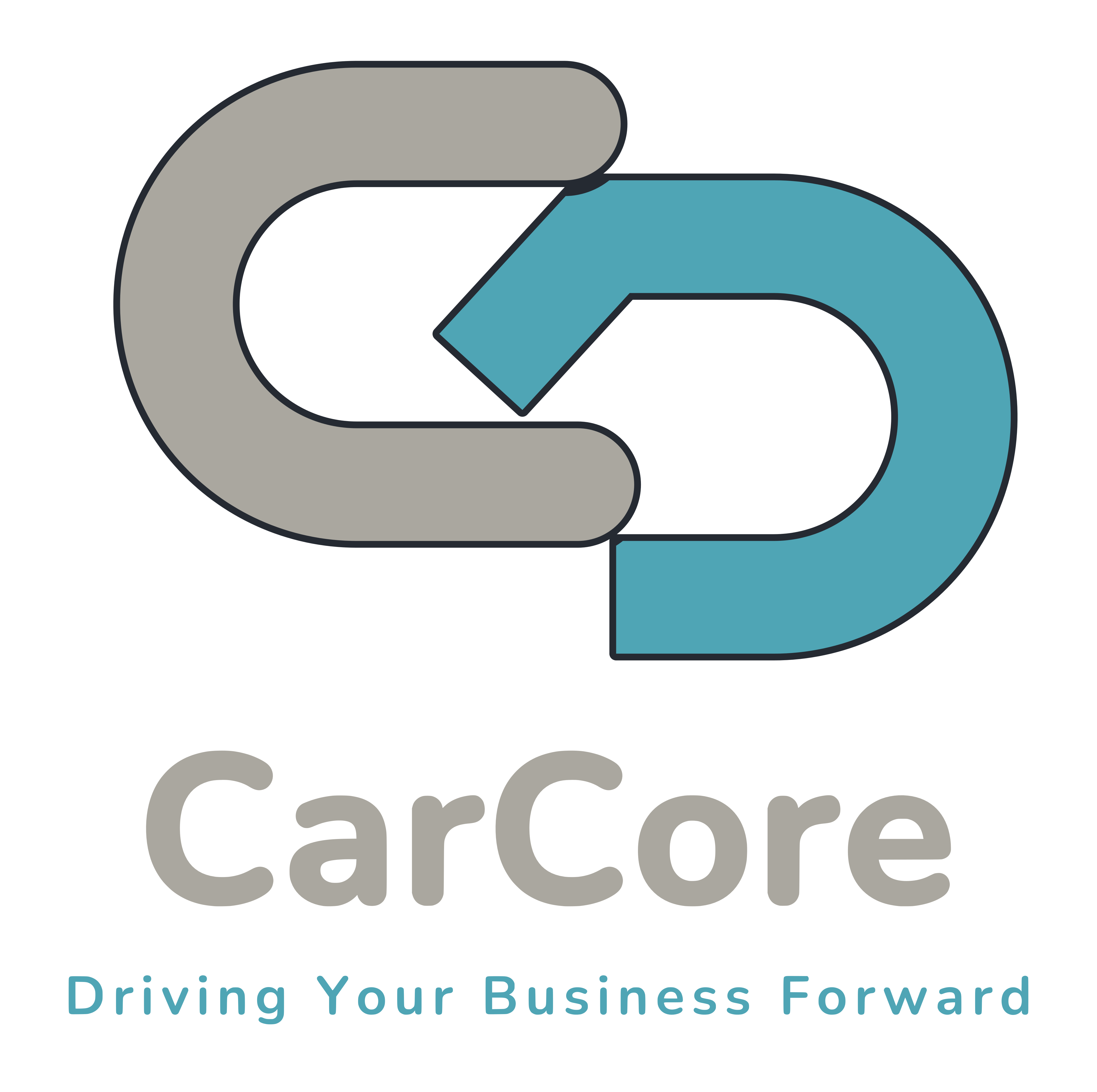 Approved CarCore logo and slogan
